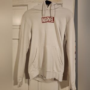 White Marvel hoodie